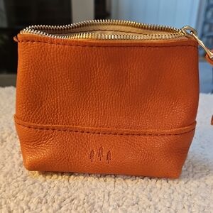 Portland Leather Orange Pouch